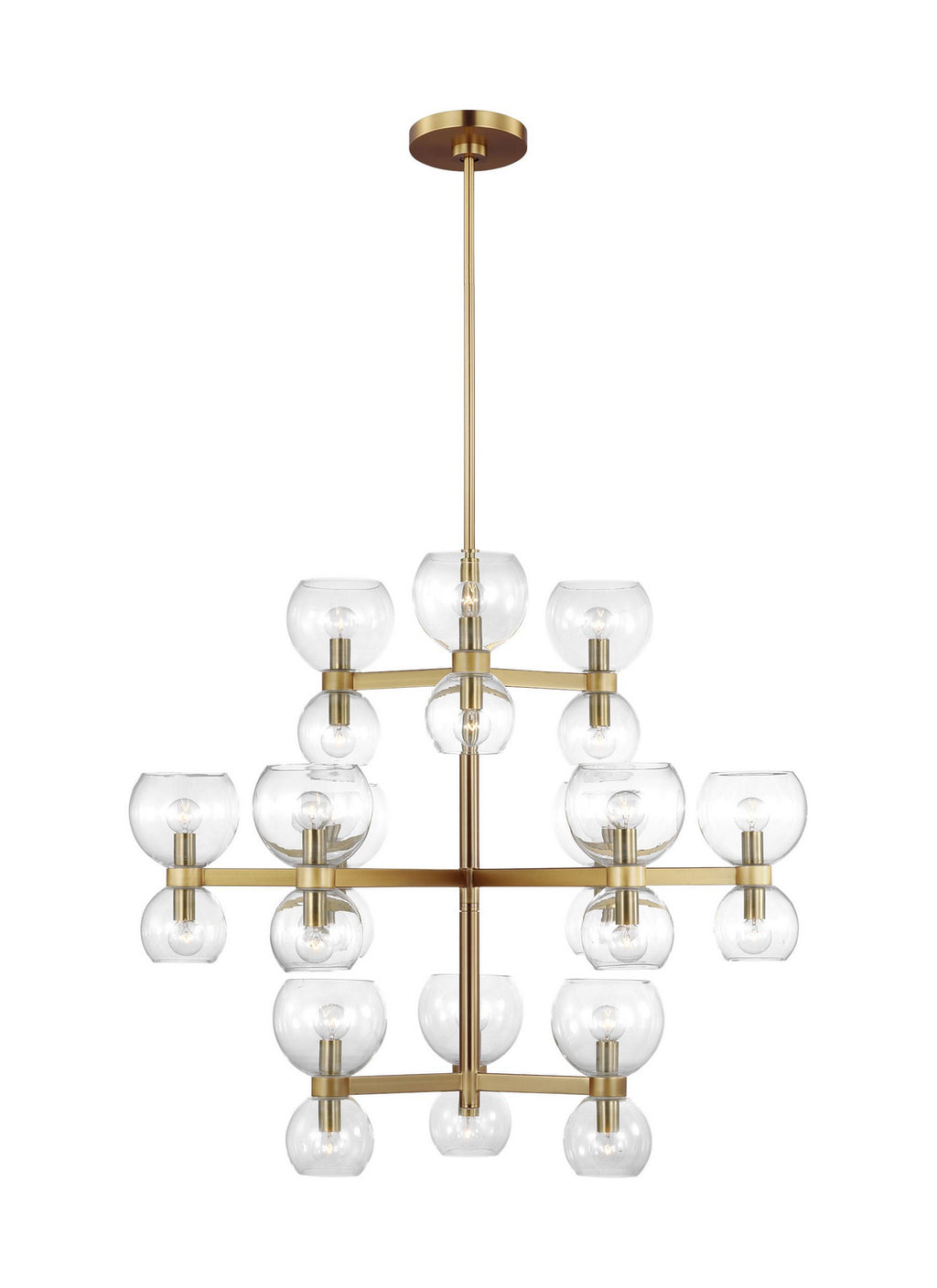 Visual Comfort Studio Canada - KSC10124BBSCG - 24 Light Chandelier - Londyn - Burnished Brass with Clear Glass