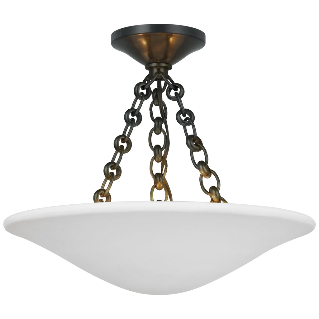 Visual Comfort Signature Canada - ARN 4425BZ-PW - LED Semi Flush Mount - Mollino - Bronze