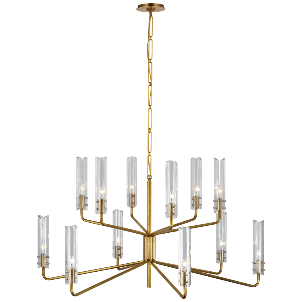 Visual Comfort Signature Canada - ARN 5484HAB-CG - LED Chandelier - Casoria - Hand-Rubbed Antique Brass
