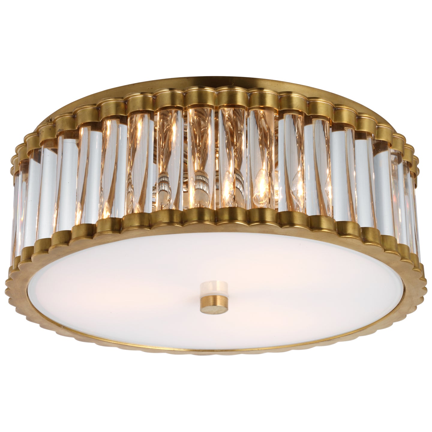 Visual Comfort Signature Canada - CHC 4925HAB-CG - LED Flush Mount - Kean - Hand-Rubbed Antique Brass