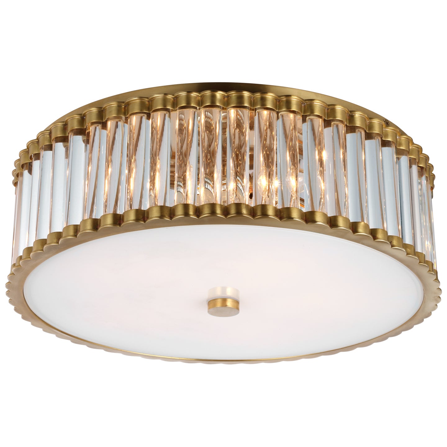 Visual Comfort Signature Canada - CHC 4926HAB-CG - LED Flush Mount - Kean - Hand-Rubbed Antique Brass