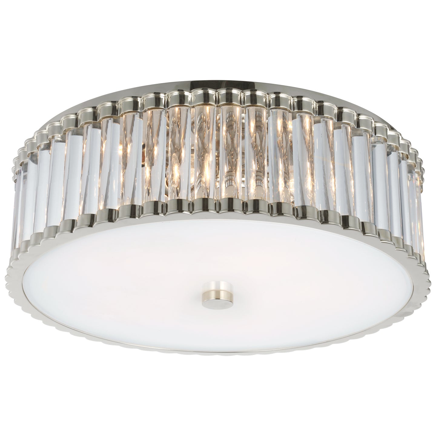 Visual Comfort Signature Canada - CHC 4926PN-CG - LED Flush Mount - Kean - Polished Nickel