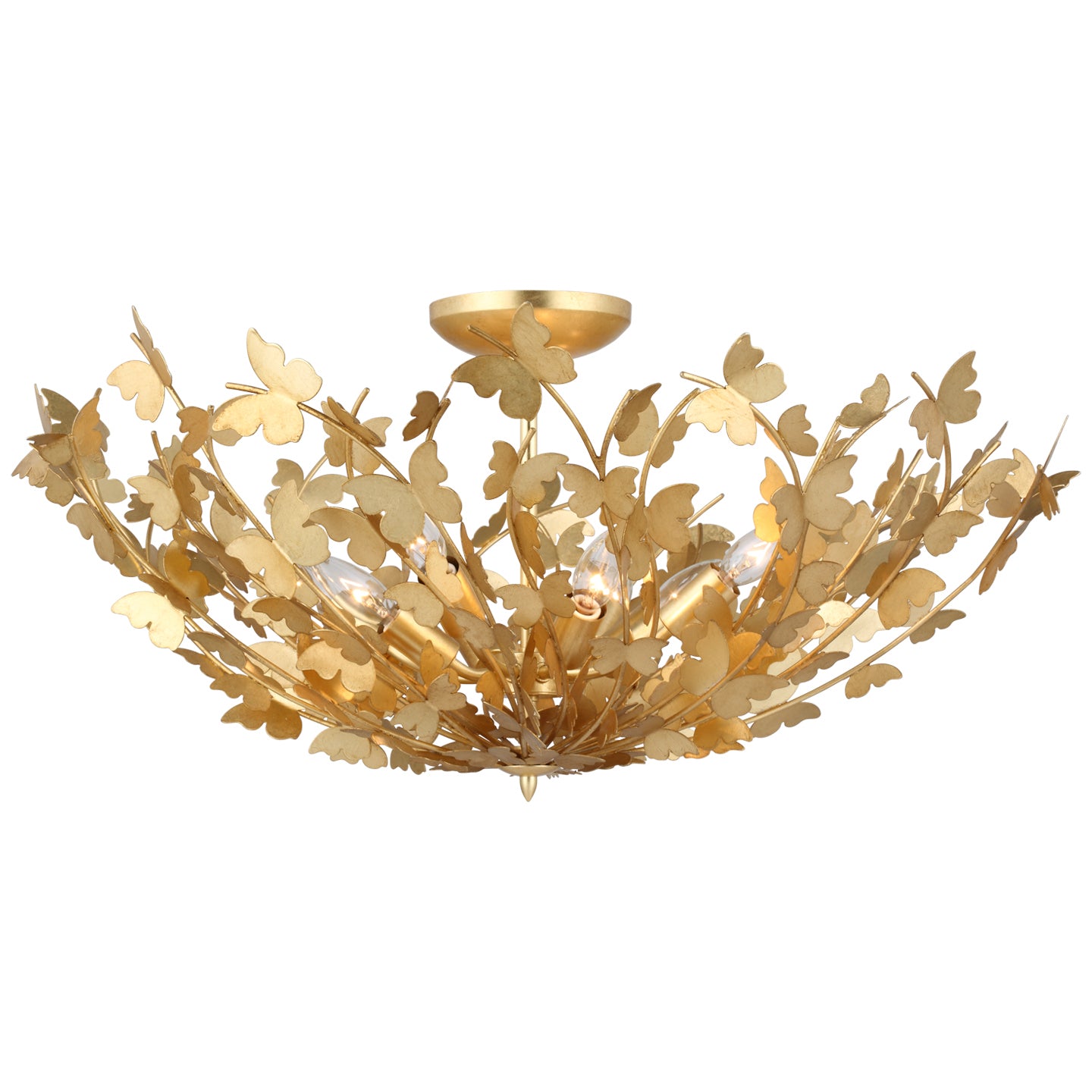 Visual Comfort Signature Canada - JN 4405G - LED Semi Flush Mount - Farfalle - Gild