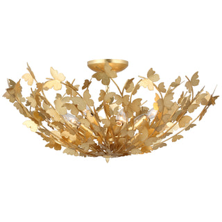 Visual Comfort Signature Canada - JN 4405G - LED Semi Flush Mount - Farfalle - Gild