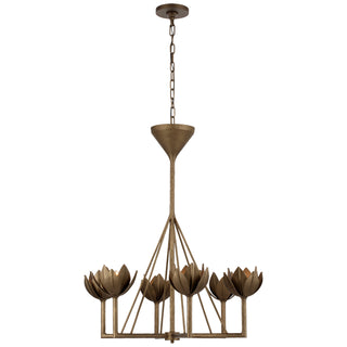 Visual Comfort Signature Canada - JN 5003ABL - Six Light Chandelier - Alberto - Antique Bronze Leaf
