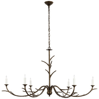 Visual Comfort Signature Canada - JN 5076ABL - Six Light Chandelier - Iberia - Antique Bronze Leaf