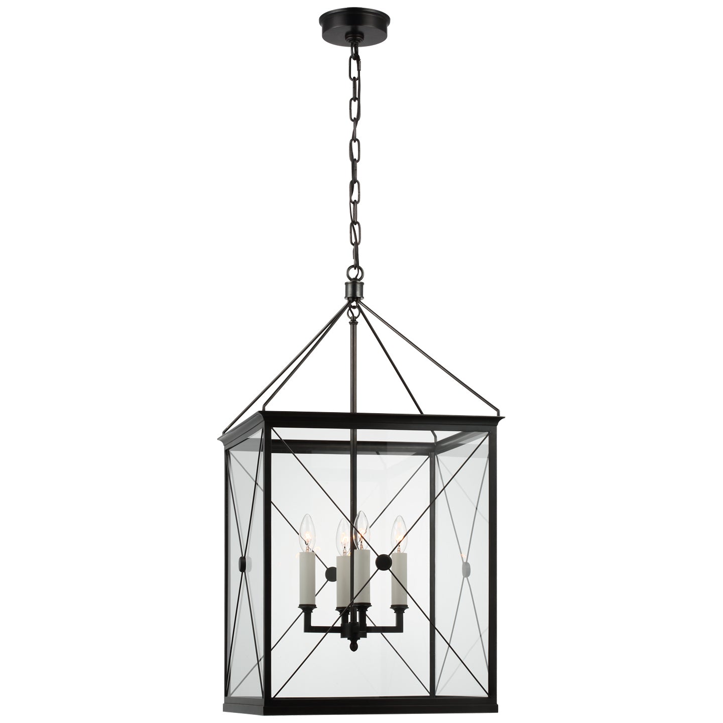 Visual Comfort Signature Canada - JN 5087BZ-CG - LED Lantern - Rossi - Bronze