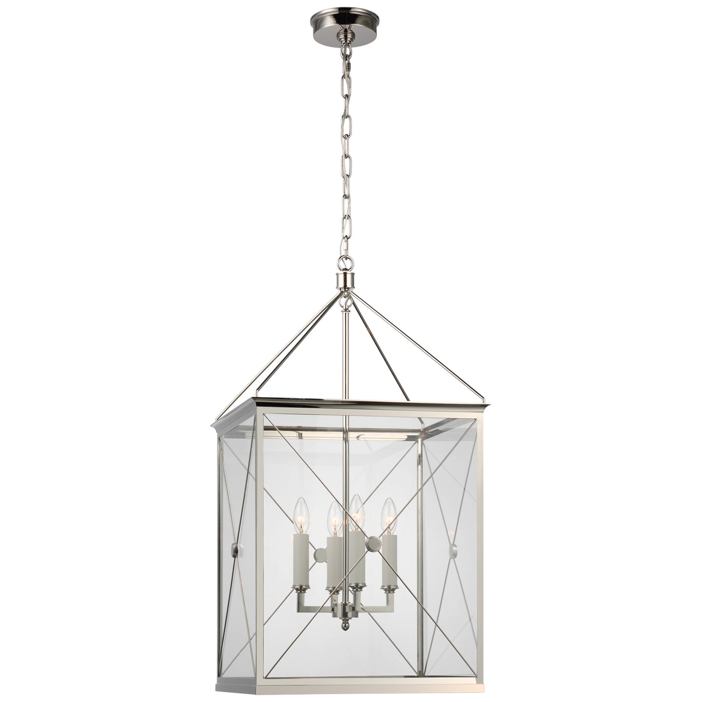 Visual Comfort Signature Canada - JN 5087PN-CG - LED Lantern - Rossi - Polished Nickel