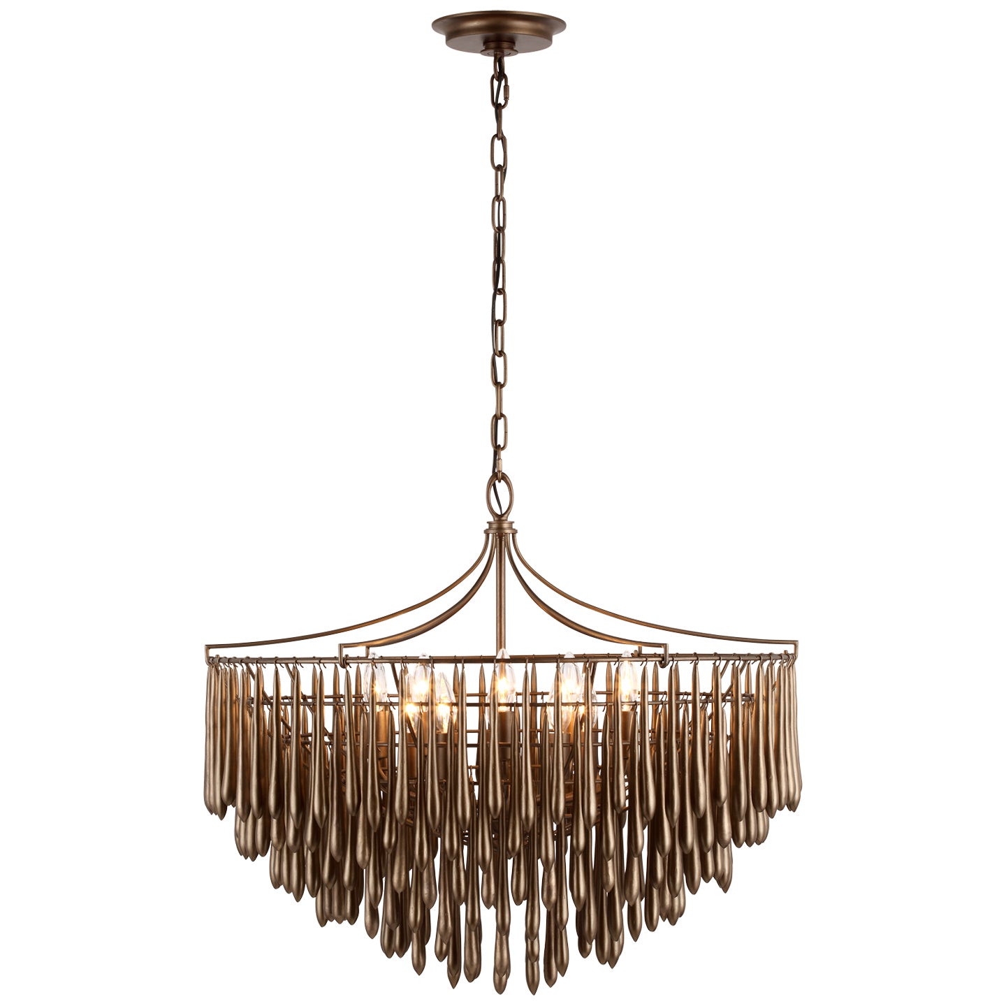 Visual Comfort Signature Canada - JN 5130ABL - LED Chandelier - Vacarro - Antique Bronze Leaf