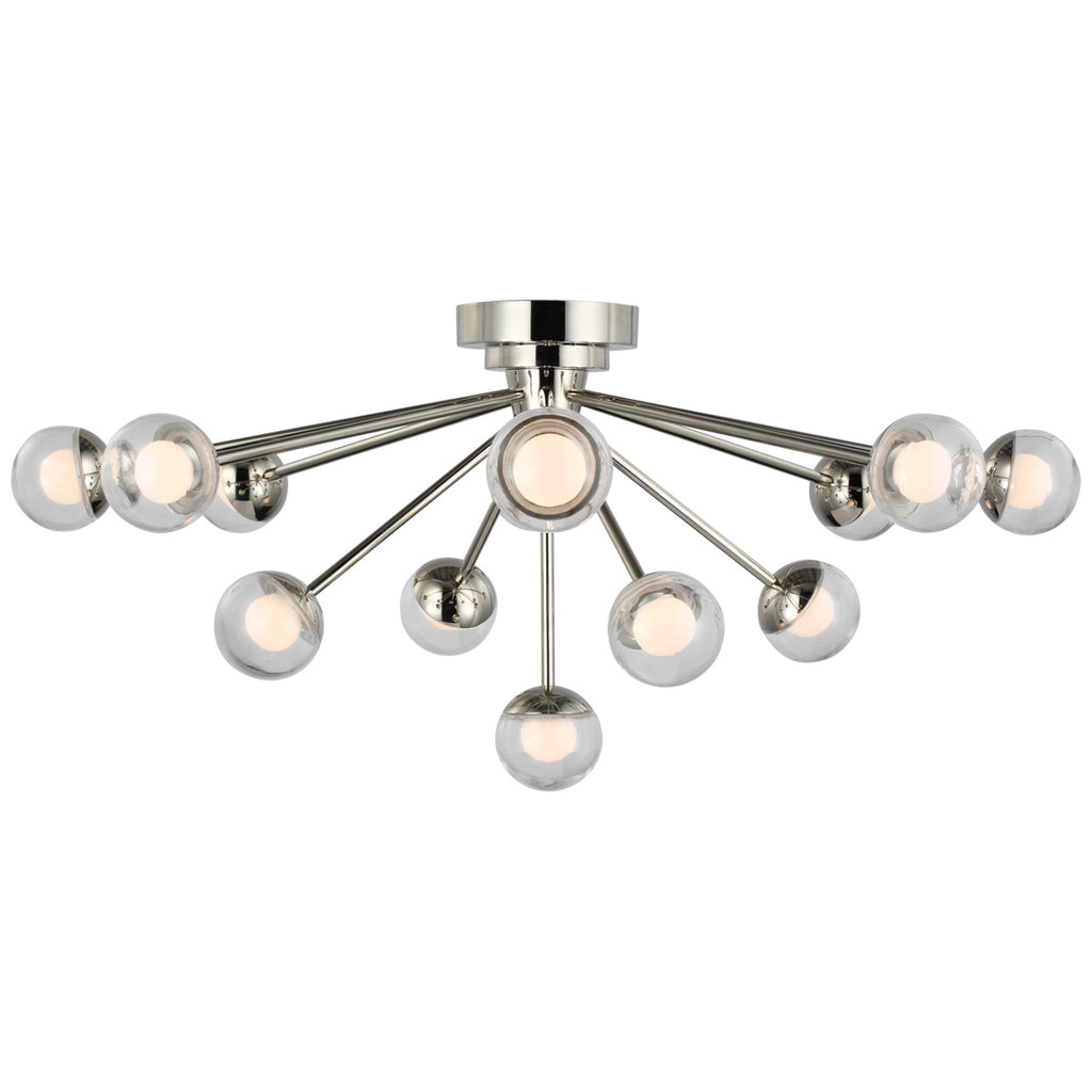 Visual Comfort Signature Canada - KS 4230PN-CG - LED Flush Mount - Alloway - Polished Nickel