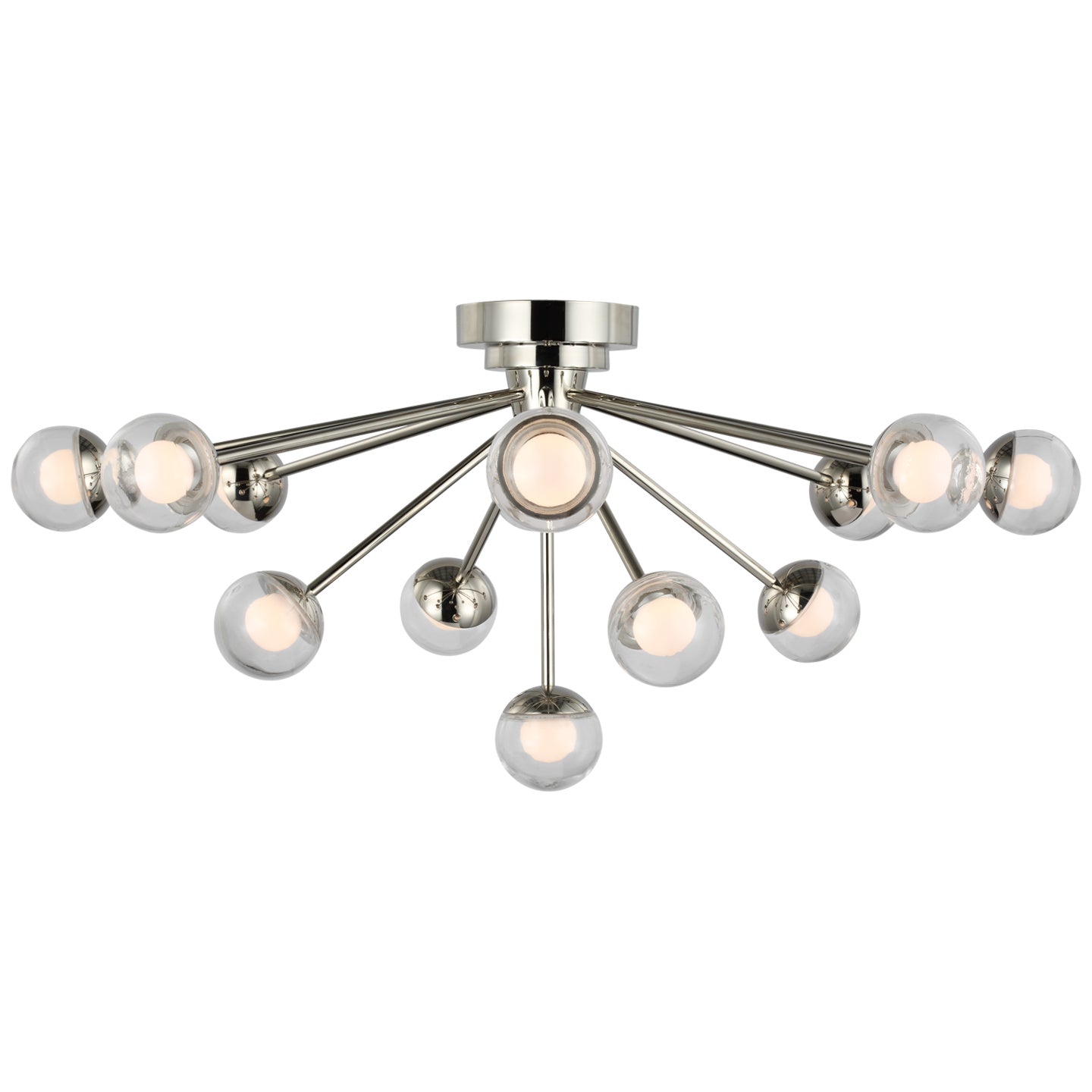 Visual Comfort Signature Canada - KS 4230PN-CG - LED Flush Mount - Alloway - Polished Nickel