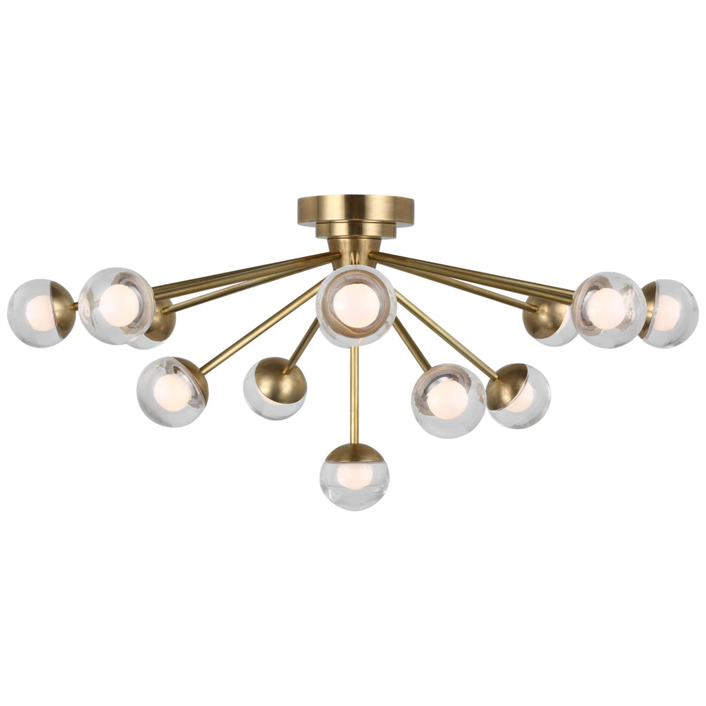 Visual Comfort Signature Canada - KS 4230SB-CG - LED Flush Mount - Alloway - Soft Brass
