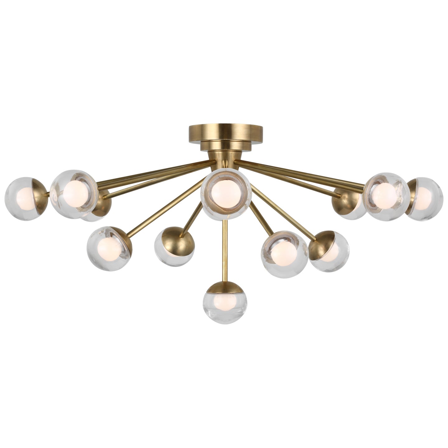 Visual Comfort Signature Canada - KS 4230SB-CG - LED Flush Mount - Alloway - Soft Brass