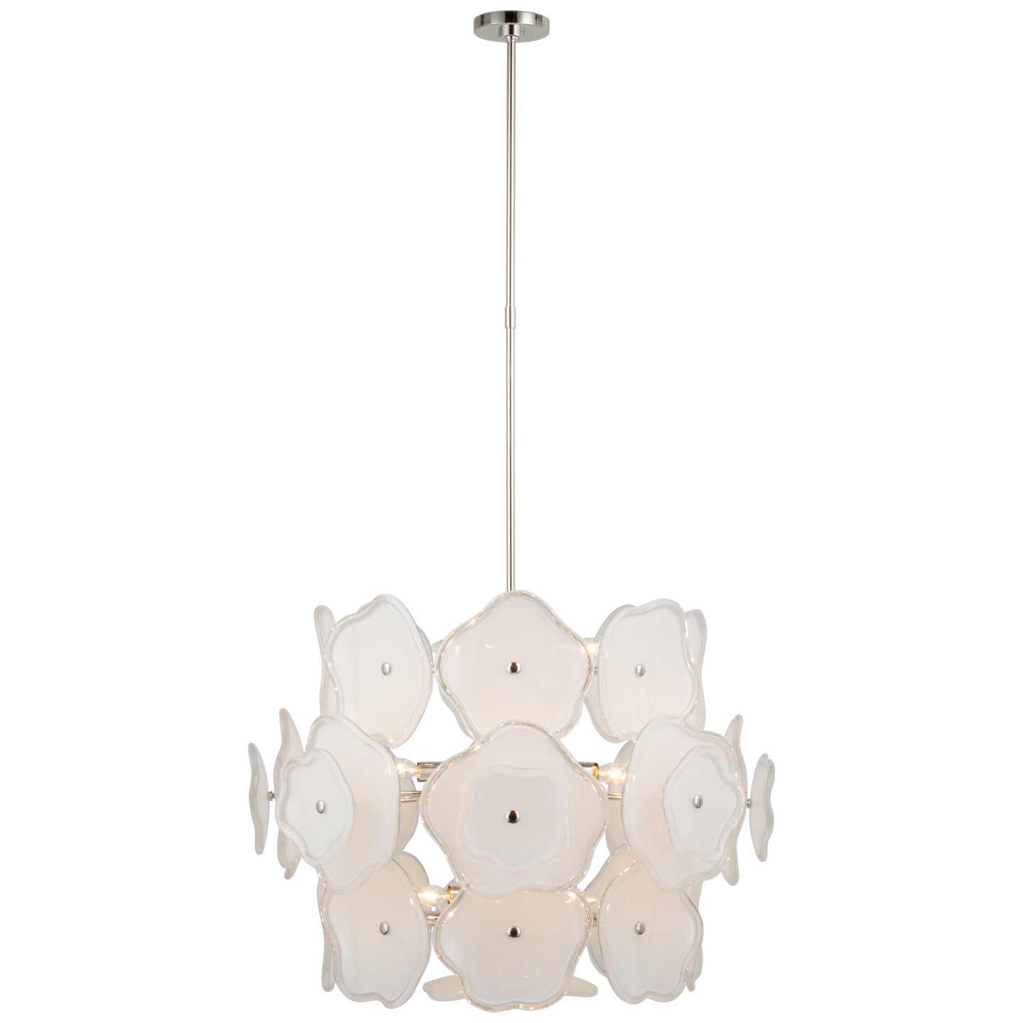 Visual Comfort Signature Canada - KS 5067PN-CRE - LED Chandelier - Leighton - Polished Nickel