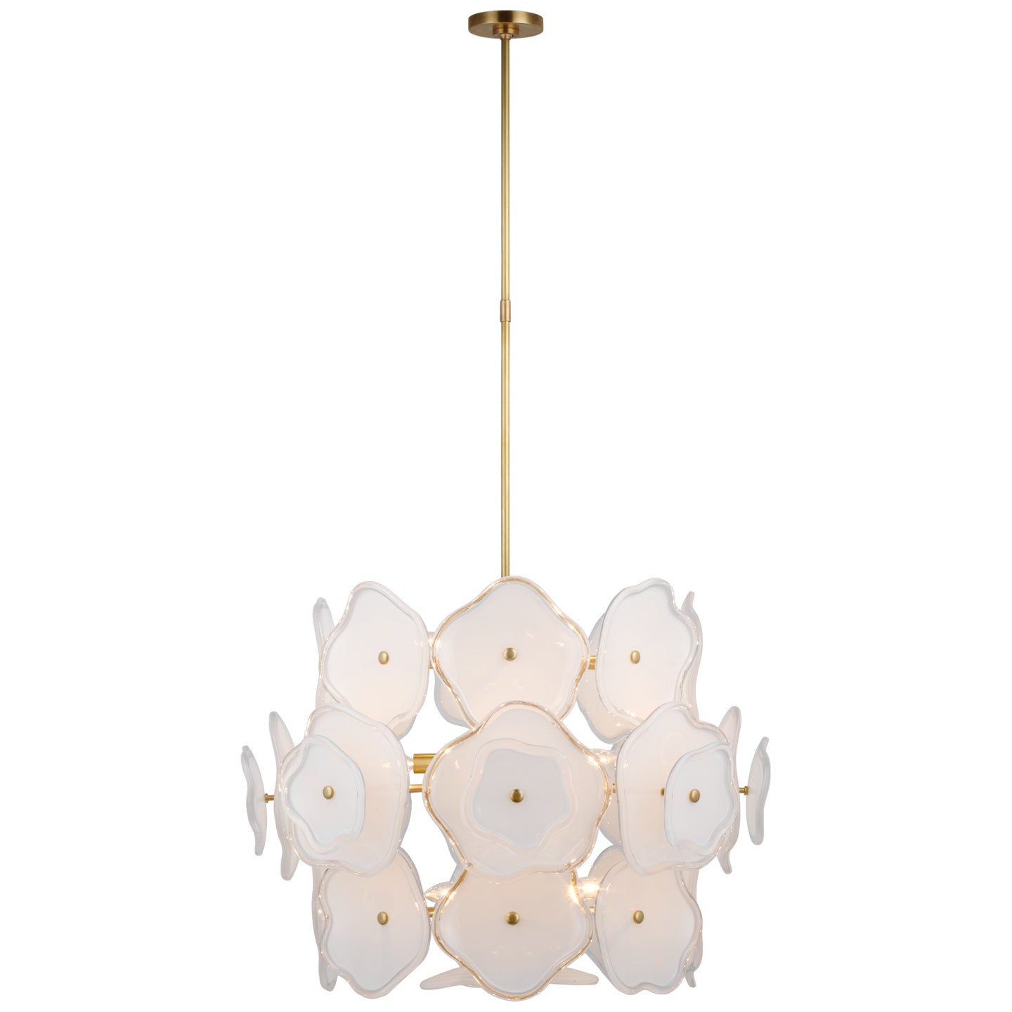 Visual Comfort Signature Canada - KS 5067SB-CRE - LED Chandelier - Leighton - Soft Brass