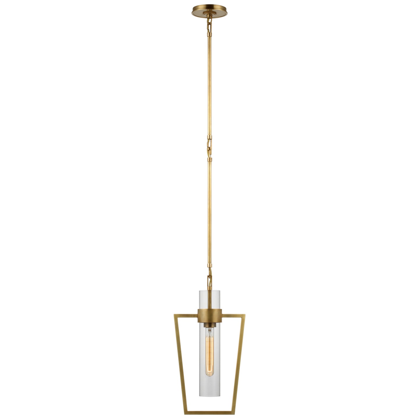 Visual Comfort Signature Canada - S 5676HAB-CG - LED Pendant - Presidio - Hand-Rubbed Antique Brass