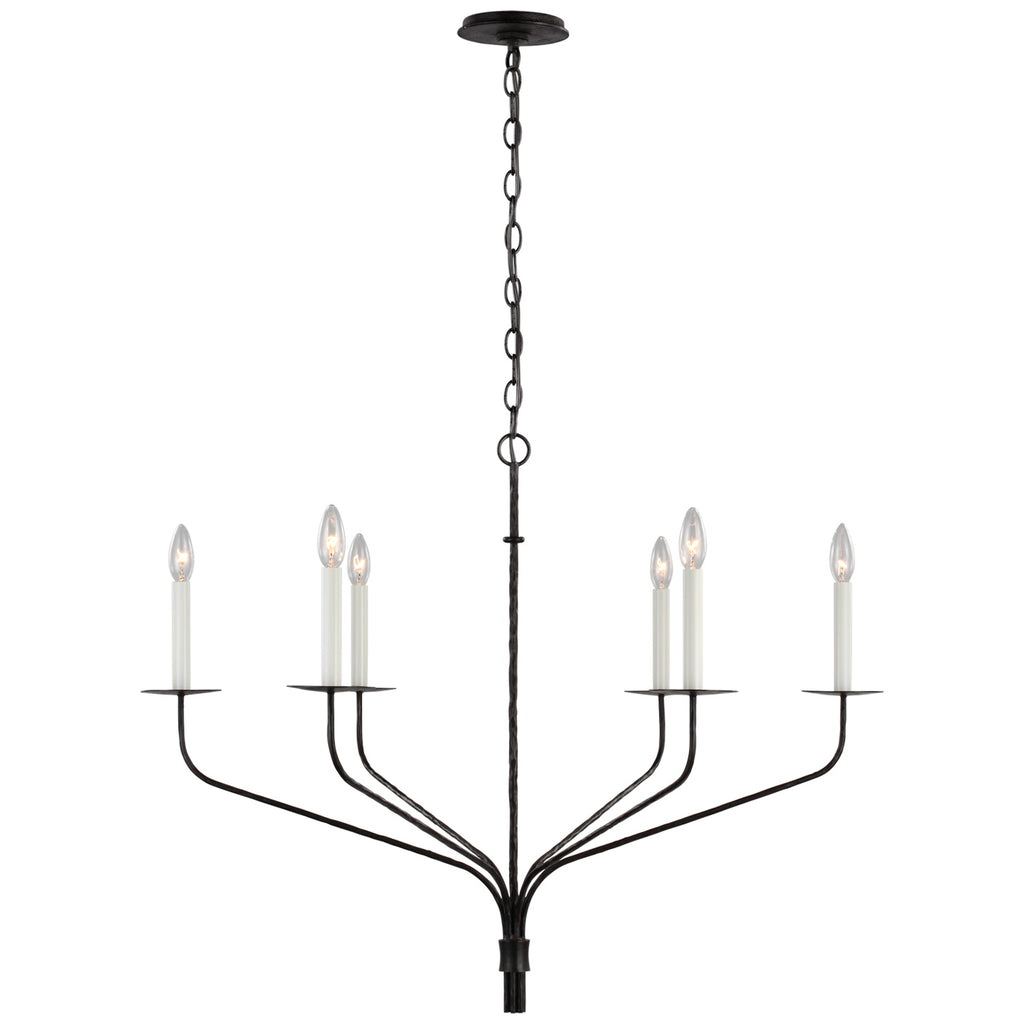 Visual Comfort Signature Canada - S 5751AI - LED Chandelier - Belfair - Aged Iron