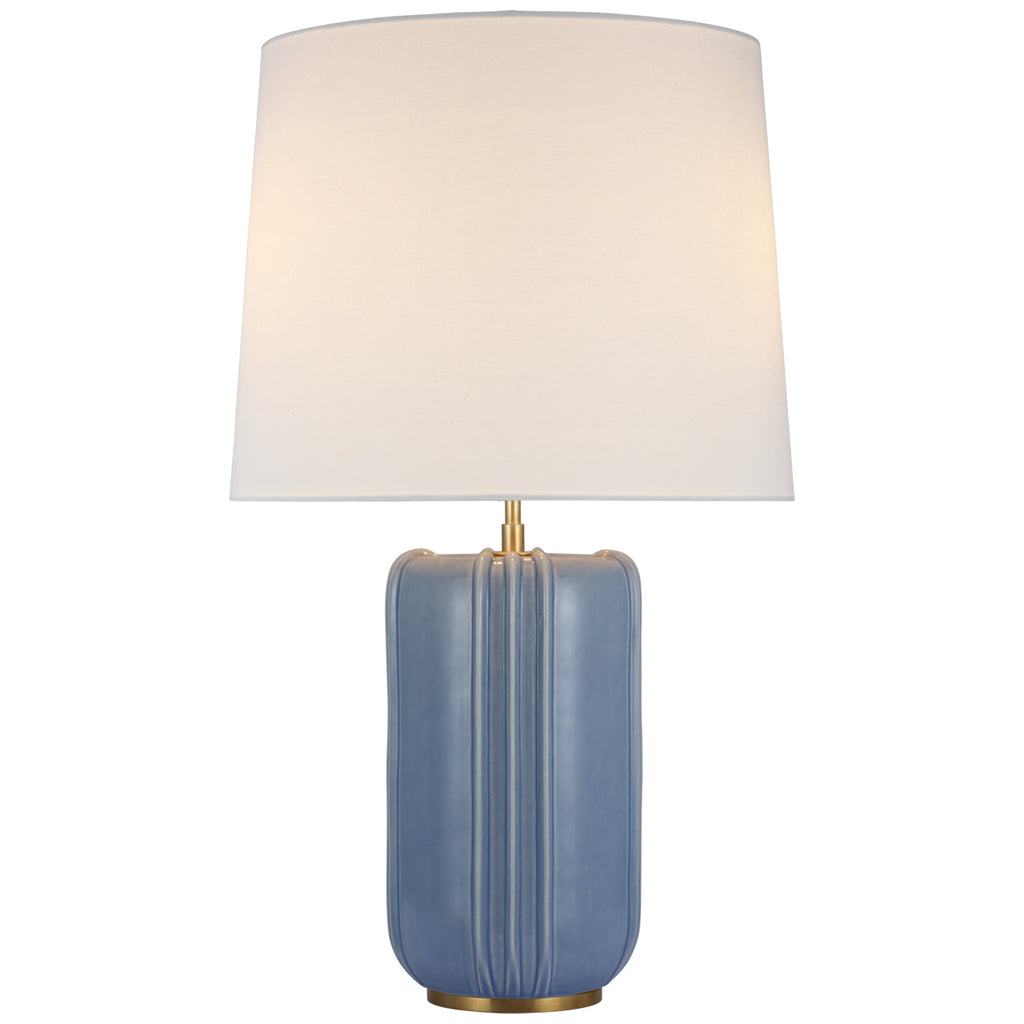 Visual Comfort Signature Canada - TOB 3687PBC-L - LED Table Lamp - Minx - Polar Blue Crackle