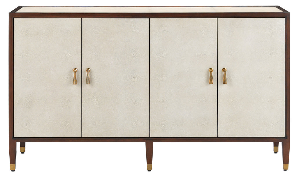 Evie Shagreen Walnut Credenza