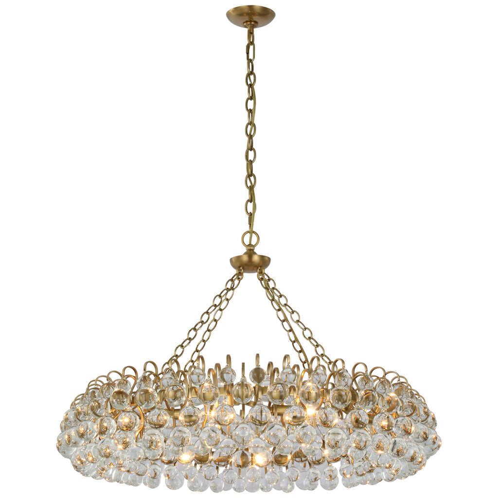 Visual Comfort Signature Canada - ARN 5118HAB-CG - LED Chandelier - Bellvale - Hand-Rubbed Antique Brass