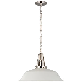 Visual Comfort Signature Canada - CHC 5462PN-WHT - LED Pendant - Layton - Polished Nickel