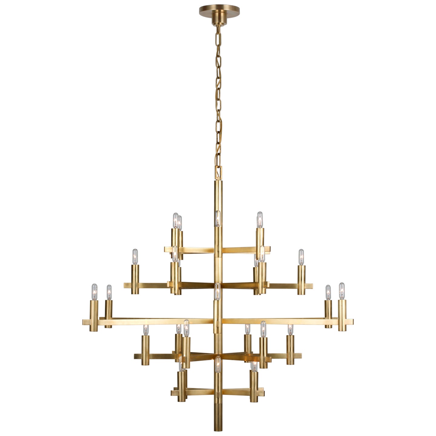 Visual Comfort Signature Canada - CHC 5632AB - LED Chandelier - Sonnet - Antique-Burnished Brass