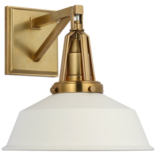 Visual Comfort Signature Canada - CHD 2455AB-WHT - LED Wall Sconce - Layton - Antique-Burnished Brass
