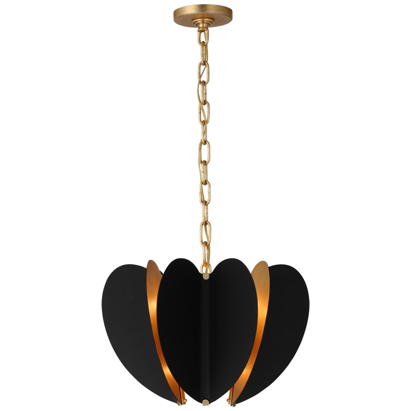 Visual Comfort Signature Canada - KS 5130BLK/G - LED Chandelier - Danes - Matte Black and Gild