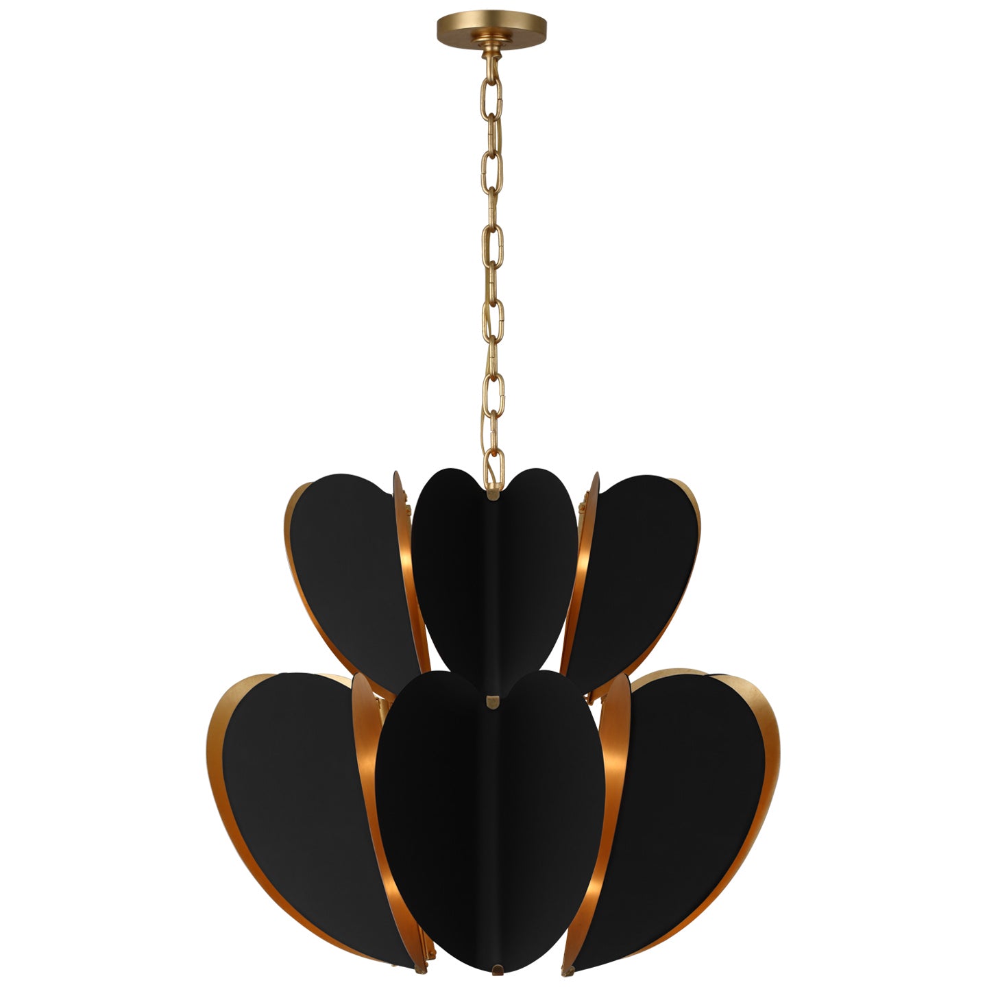 Visual Comfort Signature Canada - KS 5132BLK/G - LED Chandelier - Danes - Matte Black and Gild