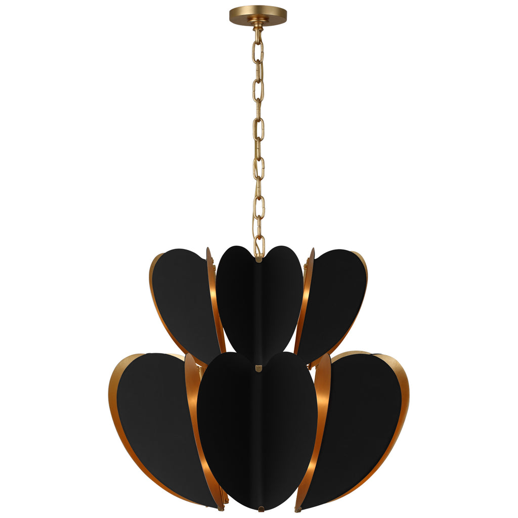 Visual Comfort Signature Canada - KS 5132BLK/G - LED Chandelier - Danes - Matte Black and Gild