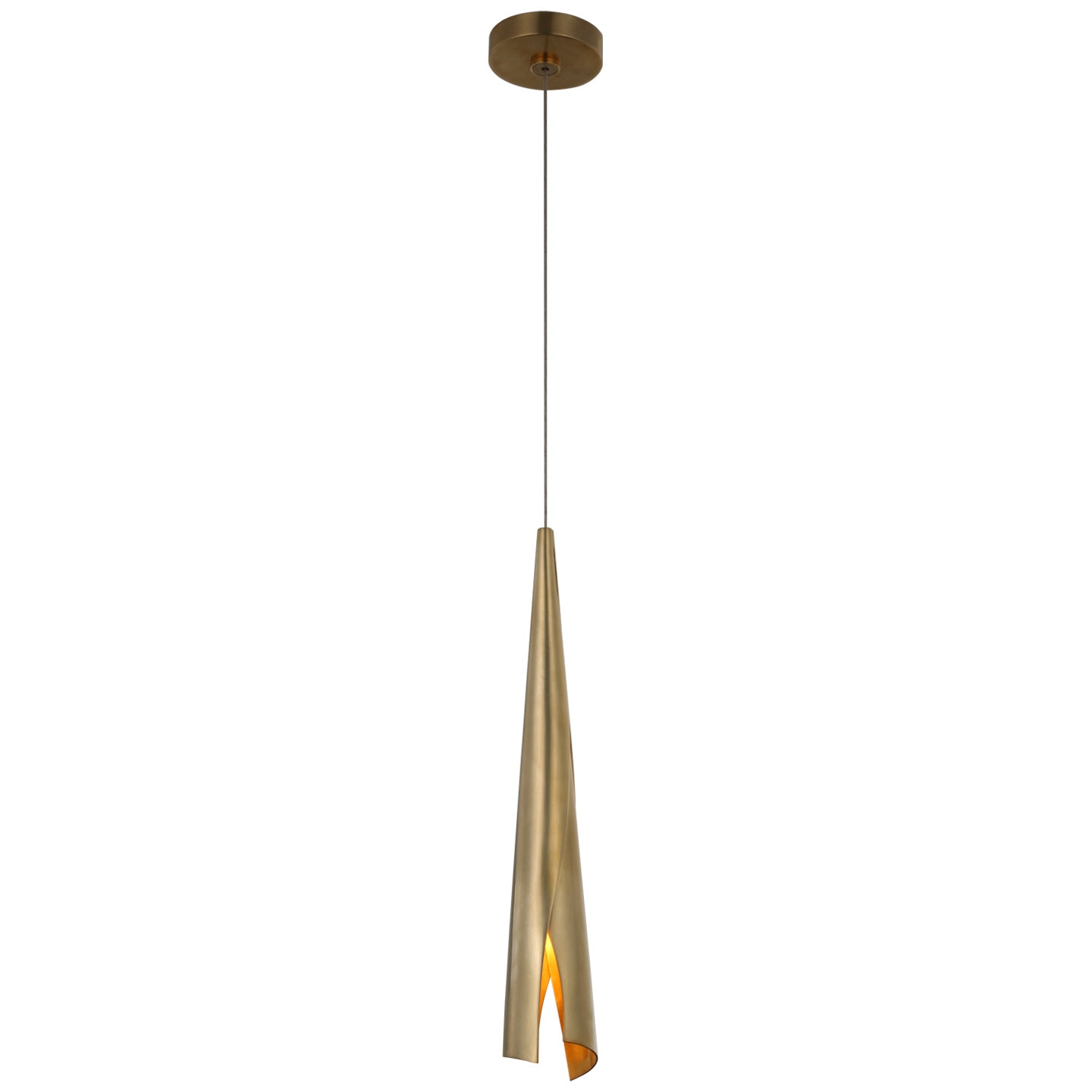Visual Comfort Signature Canada - KW 5630AB - LED Pendant - Piel - Antique-Burnished Brass