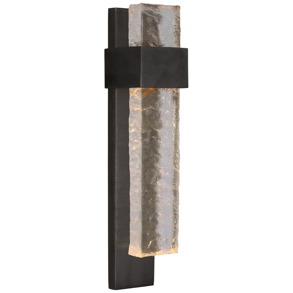 Visual Comfort Signature Canada - S 2340BZ/CWG - LED Wall Sconce - Brock - Bronze and Clear Wavy Glass