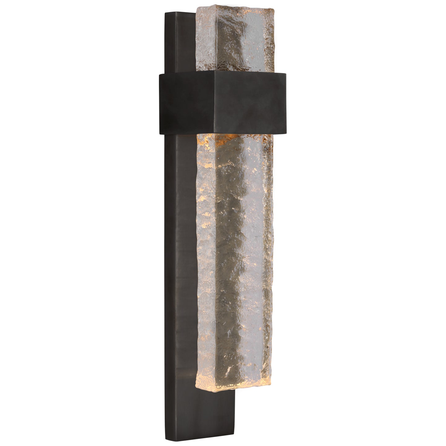Visual Comfort Signature Canada - S 2340BZ/CWG - LED Wall Sconce - Brock - Bronze and Clear Wavy Glass