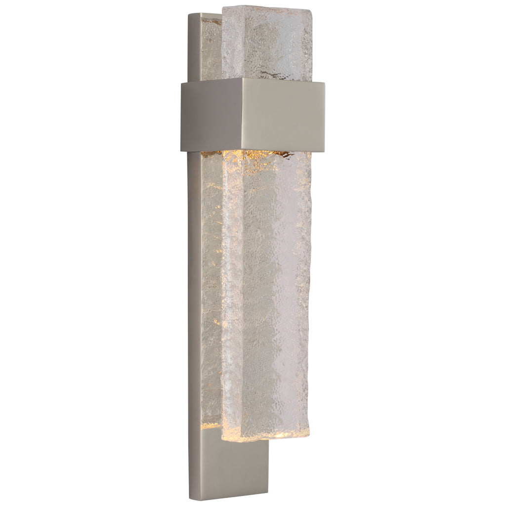 Visual Comfort Signature Canada - S 2340PN/CWG - LED Wall Sconce - Brock - Polished Nickel and Clear Wavy Glass