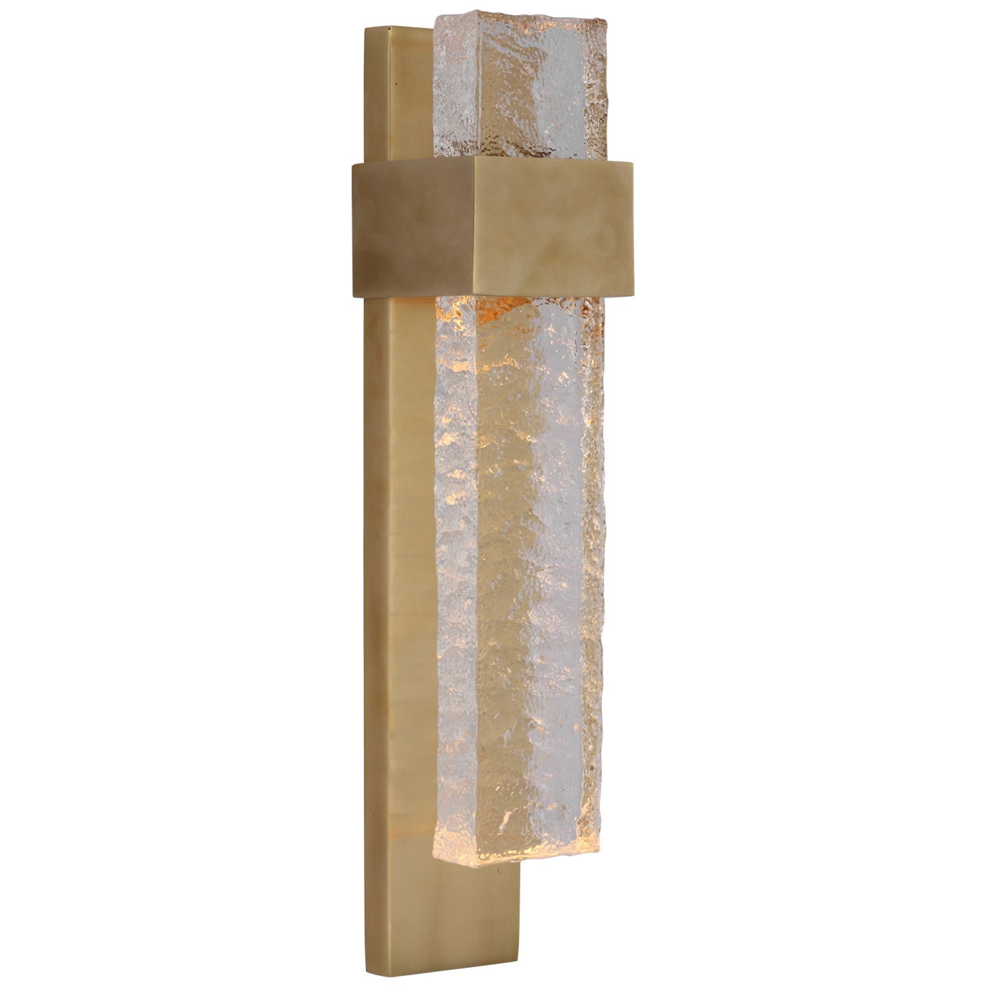 Visual Comfort Signature Canada - S 2340SB/CWG - LED Wall Sconce - Brock - Soft Brass and Clear Wavy Glass