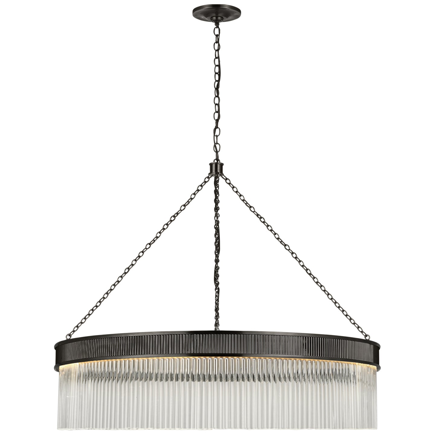 Visual Comfort Signature Canada - S 5172BZ-CG - LED Chandelier - Menil - Bronze