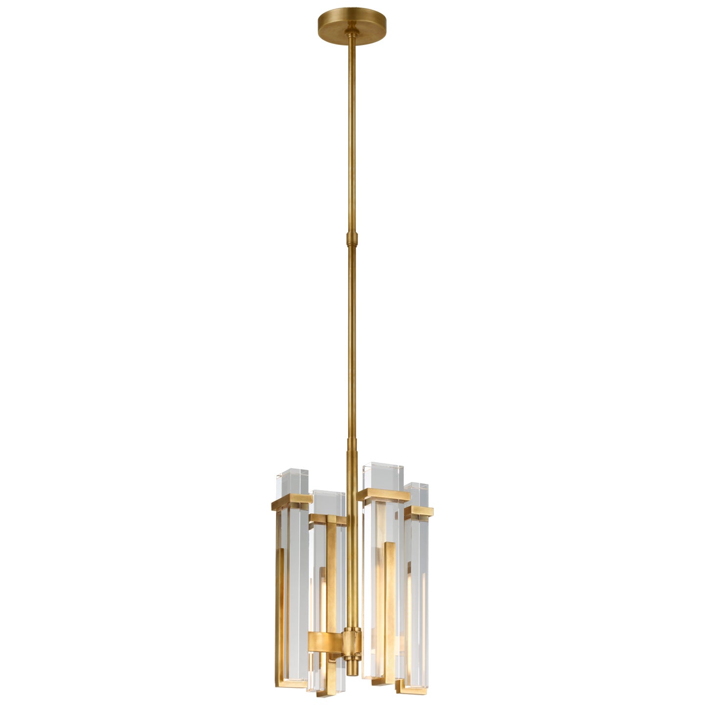 Visual Comfort Signature Canada - S 5910HAB-CG - LED Chandelier - Malik - Hand-Rubbed Antique Brass