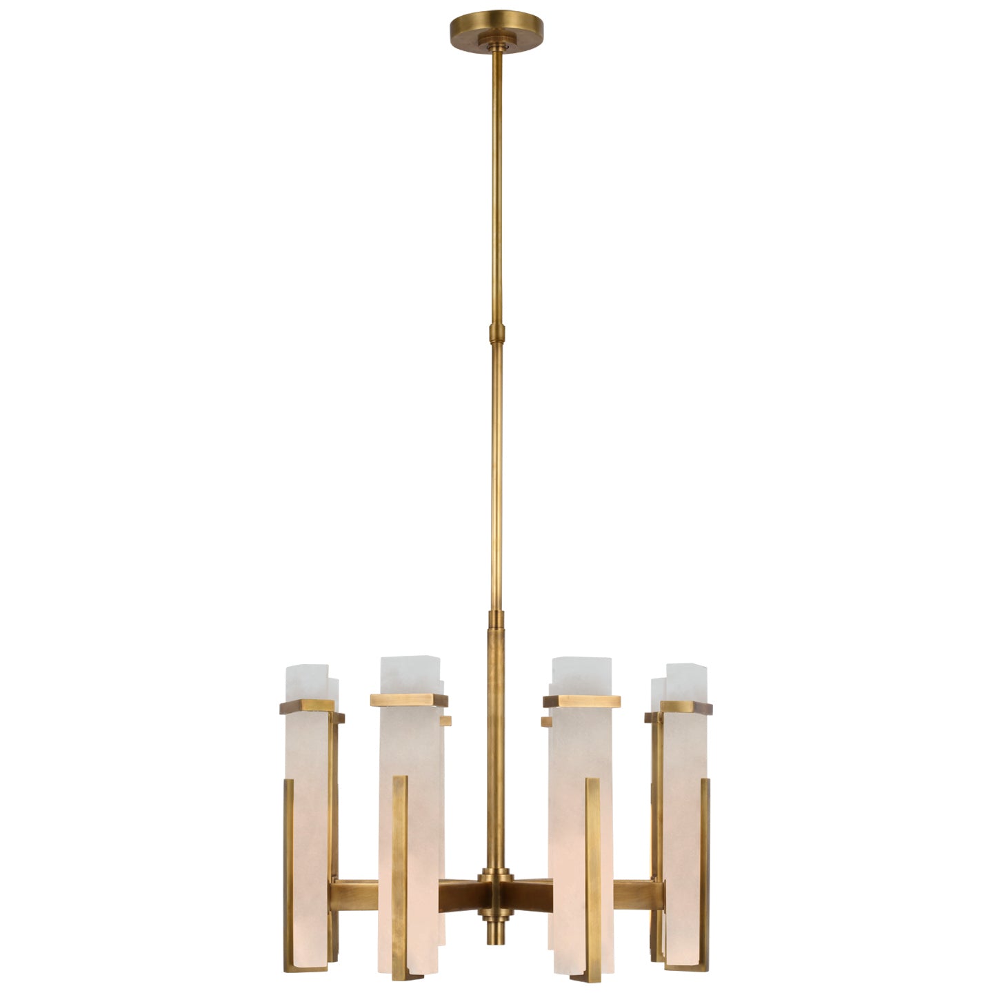 Visual Comfort Signature Canada - S 5911HAB-ALB - LED Chandelier - Malik - Hand-Rubbed Antique Brass