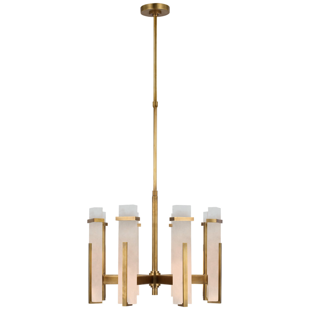 Visual Comfort Signature Canada - S 5911HAB-ALB - LED Chandelier - Malik - Hand-Rubbed Antique Brass