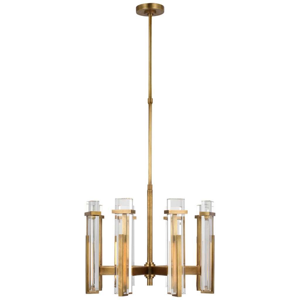 Visual Comfort Signature Canada - S 5911HAB-CG - LED Chandelier - Malik - Hand-Rubbed Antique Brass