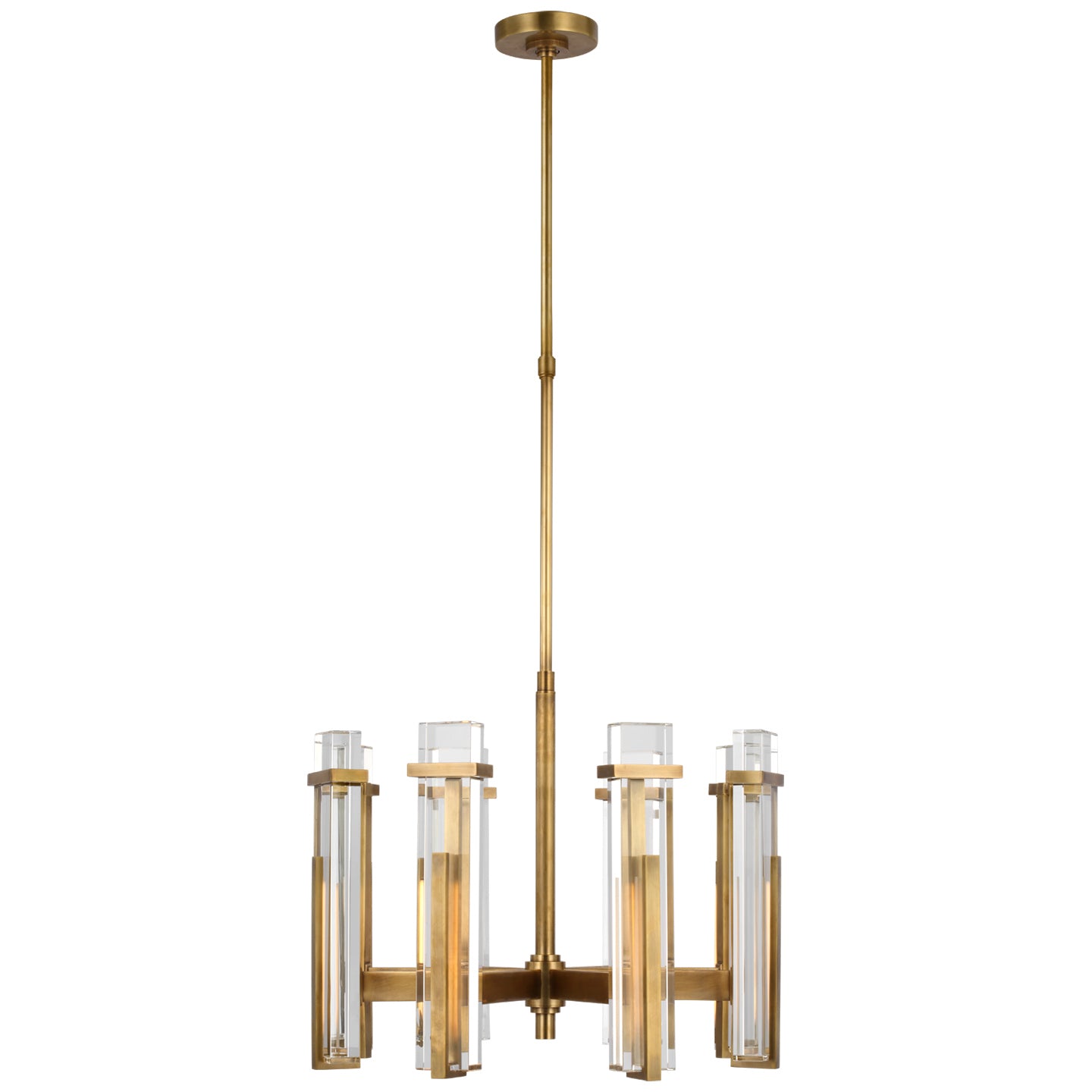 Visual Comfort Signature Canada - S 5911HAB-CG - LED Chandelier - Malik - Hand-Rubbed Antique Brass