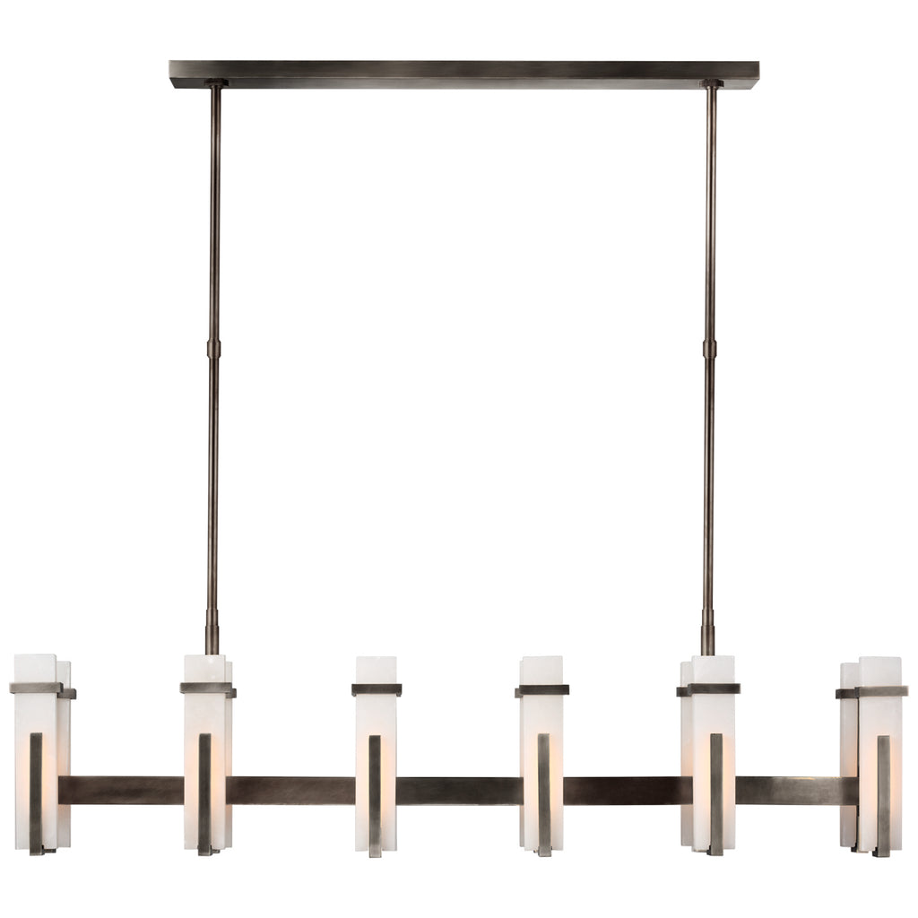 Visual Comfort Signature Canada - S 5915BZ-ALB - LED Linear Chandelier - Malik - Bronze