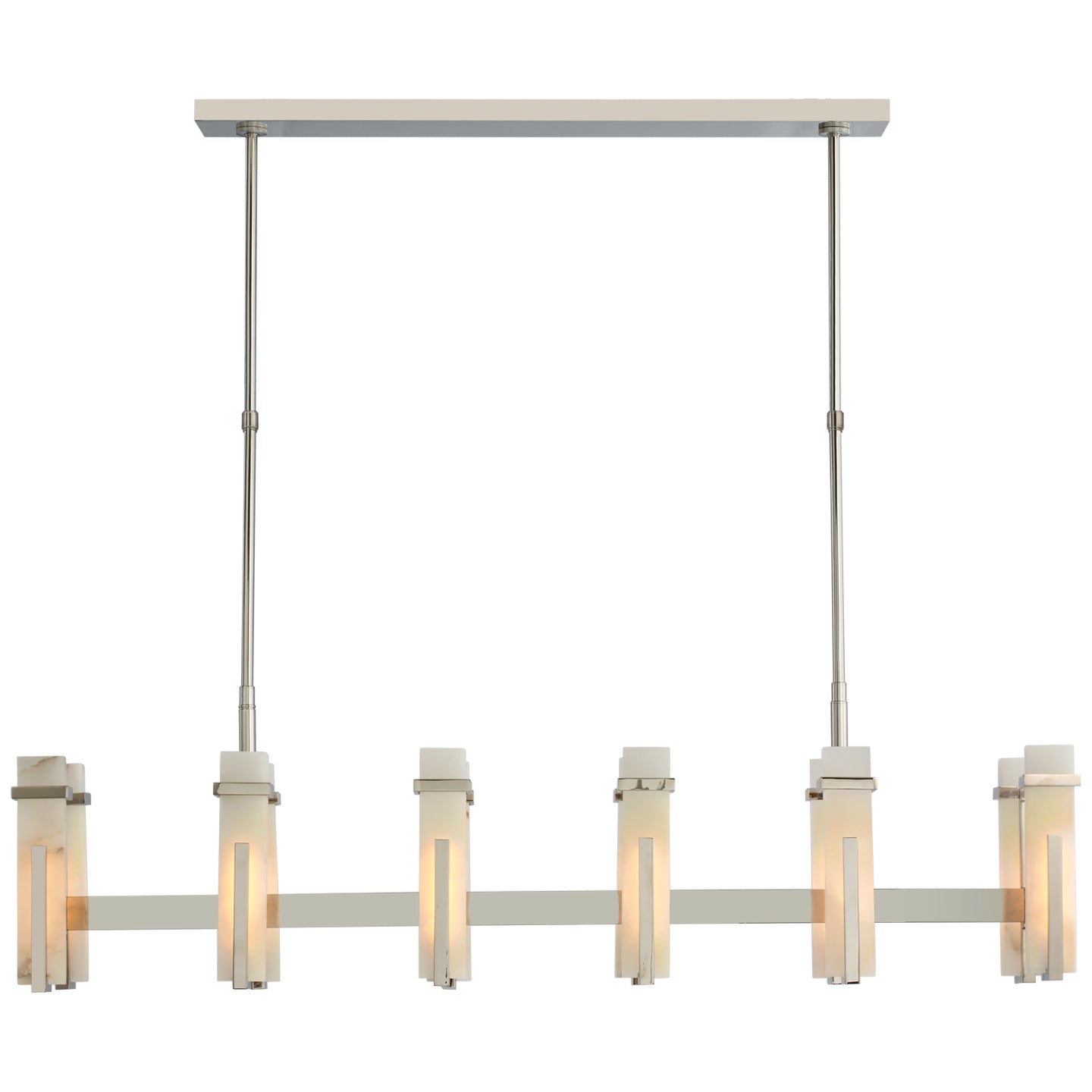 Visual Comfort Signature Canada - S 5915PN-ALB - LED Linear Chandelier - Malik - Polished Nickel