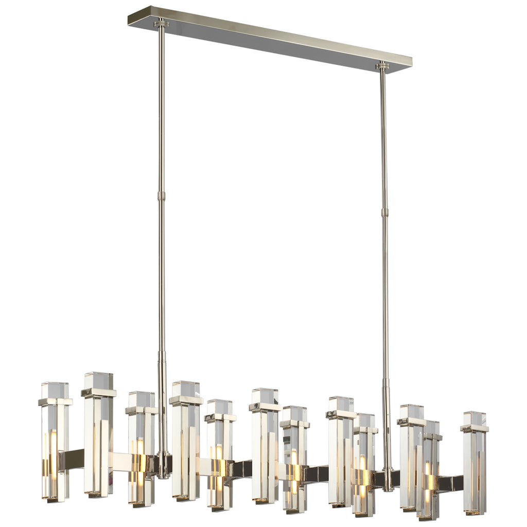 Visual Comfort Signature Canada - S 5915PN-CG - LED Linear Chandelier - Malik - Polished Nickel
