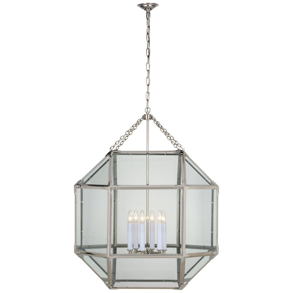 Visual Comfort Signature Canada - SK 5034PN-CG - LED Lantern - Morris - Polished Nickel