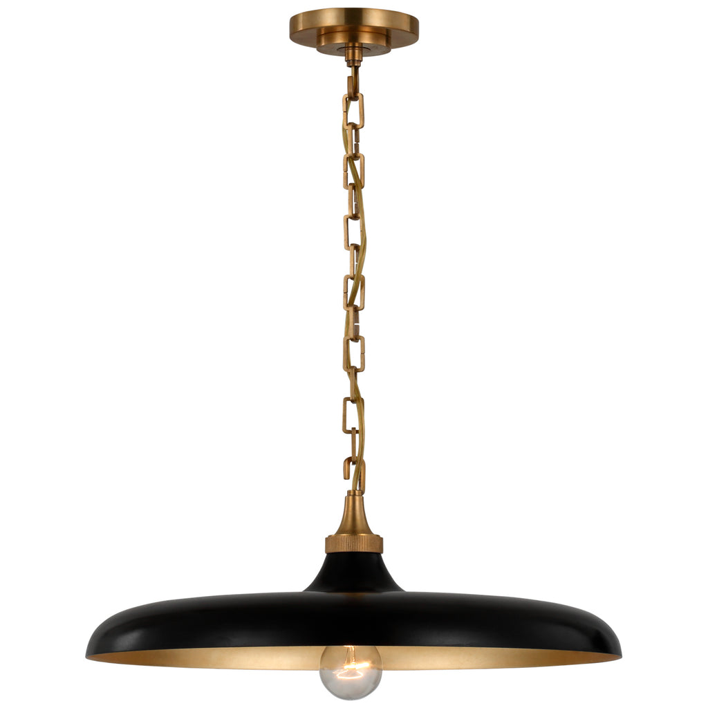 Visual Comfort Signature Canada - TOB 5115HAB-AI - LED Pendant - Piatto - Hand-Rubbed Antique Brass
