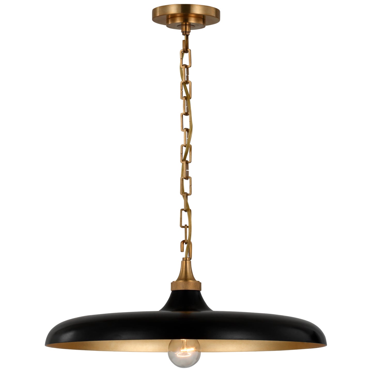 Visual Comfort Signature Canada - TOB 5115HAB-AI - LED Pendant - Piatto - Hand-Rubbed Antique Brass