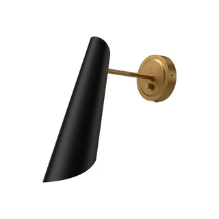 Alora Canada - WV572205MBAG - One Light Vanity - Gabriel - Aged Gold/Matte Black