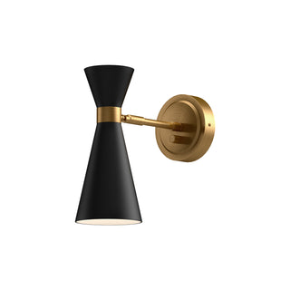 Alora Canada - WV574404MBAG - One Light Vanity - Blake - Aged Gold/Matte Black