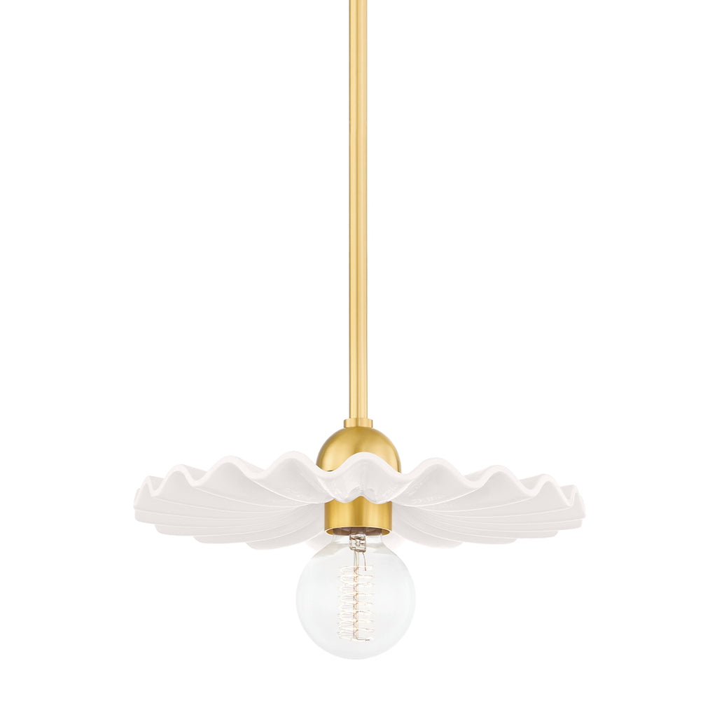 Mitzi Canada - H499701-AGB/CCR - One Light Pendant - Tinsley - Aged ...